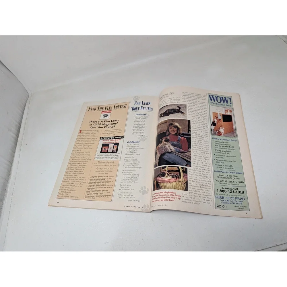 Cats‎ Magazine April 1995 DeLane Matthews Vintage 1990s 90s 50h Anniversary